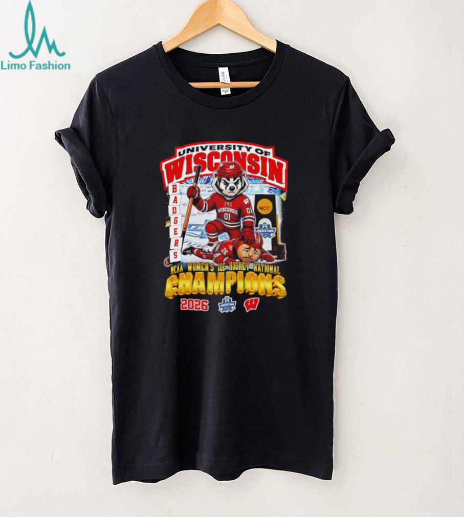 University of Wisconsin Badgers 2026 NCAA Women’s Ice Hockey National Champions T Shirt