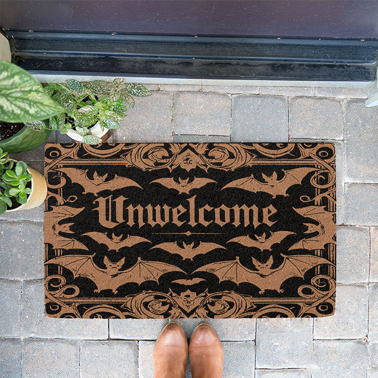 Unwelcome Mat Bat Doormat