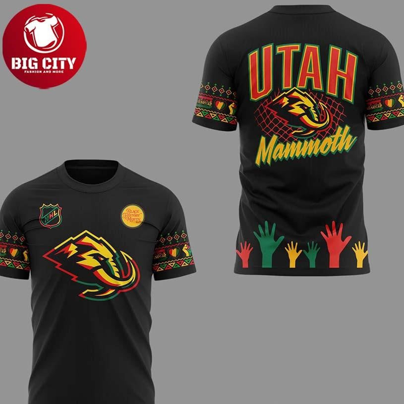 Utah Mammoth Black History Month 2026 Celebrating Two Sided Shirt