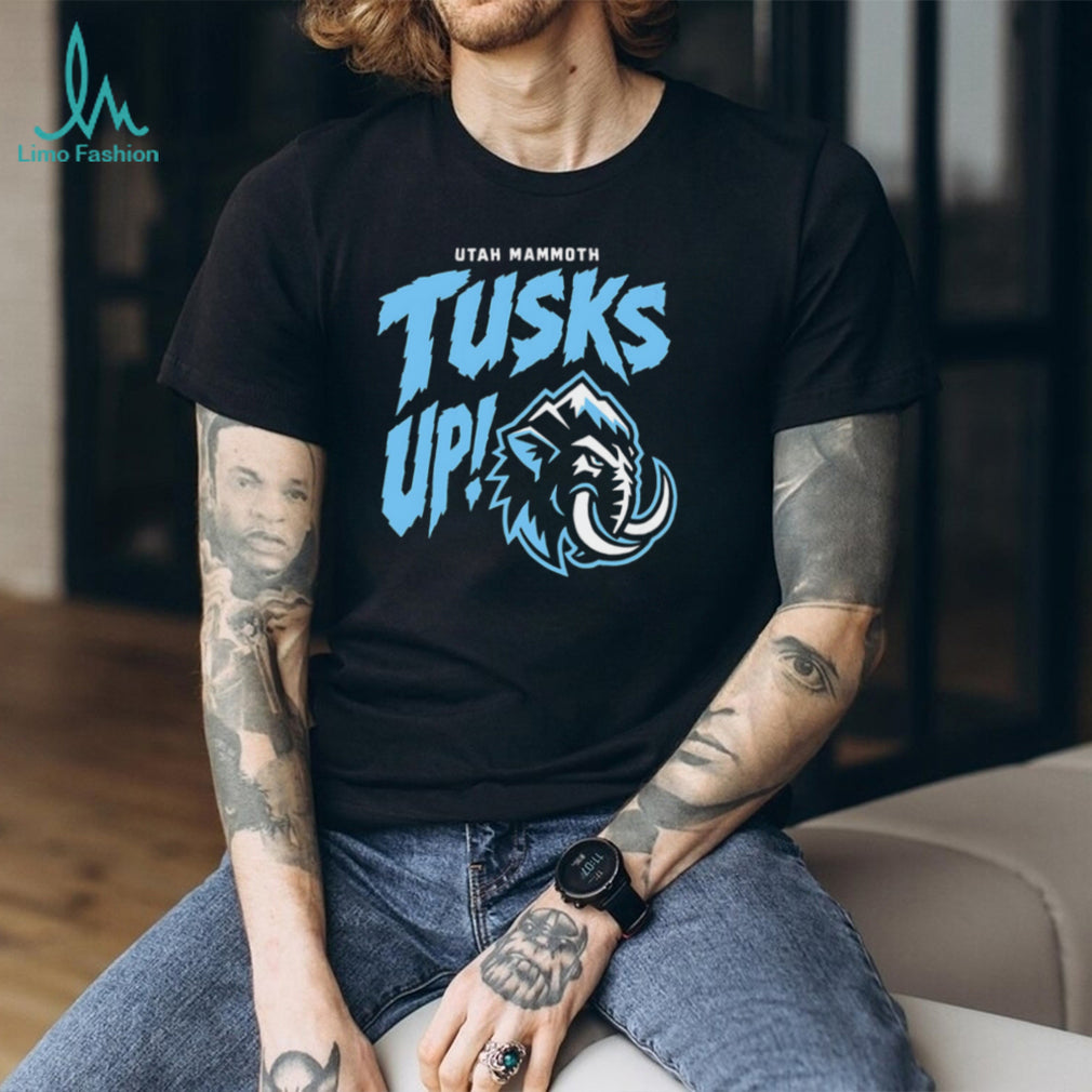 Utah Mammoth Tusks Up Hockey Team Logo Retro Sports Fan Apparel Men T Shirt