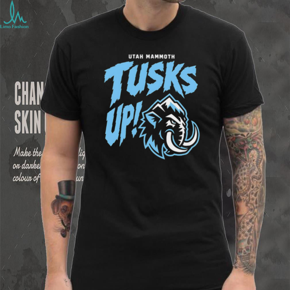 Utah Mammoth Tusks Up Hockey Team Logo Retro Sports Fan Apparel Men T Shirt