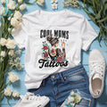 Cool Moms Have Tattoos Rocker Mom Leopard Bandana Tattooed Graphic Tee