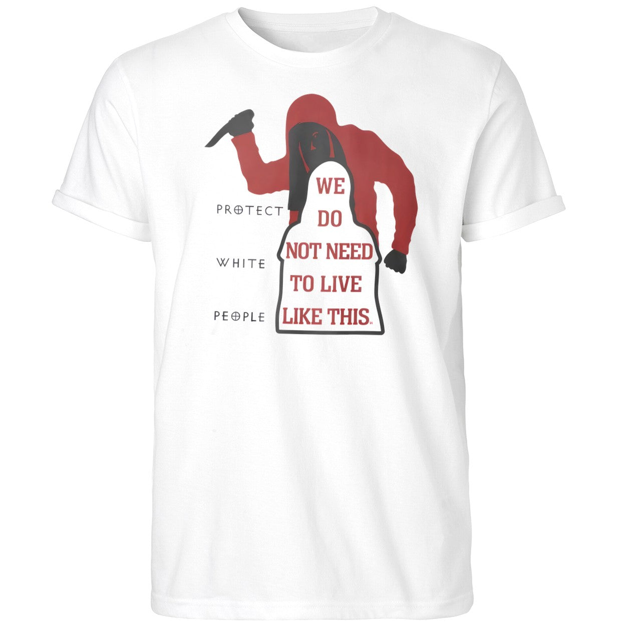 Vacant Q City Metro White People We Do Not Need To Live Like This Shirt