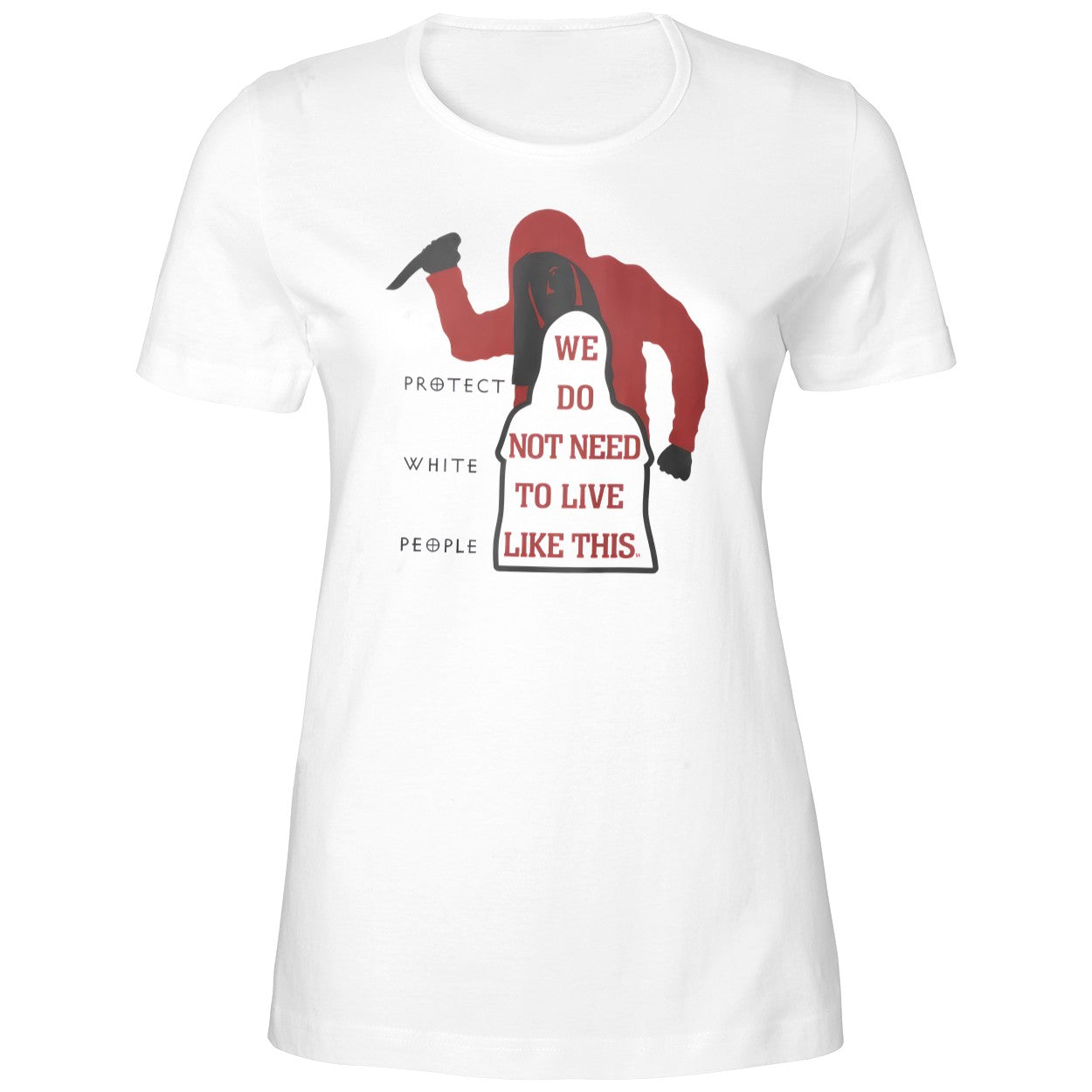 Vacant Q City Metro White People We Do Not Need To Live Like This Shirt