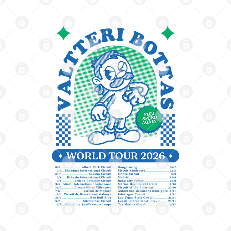 Valtteri Bottas World Tour 2026 T Shirt