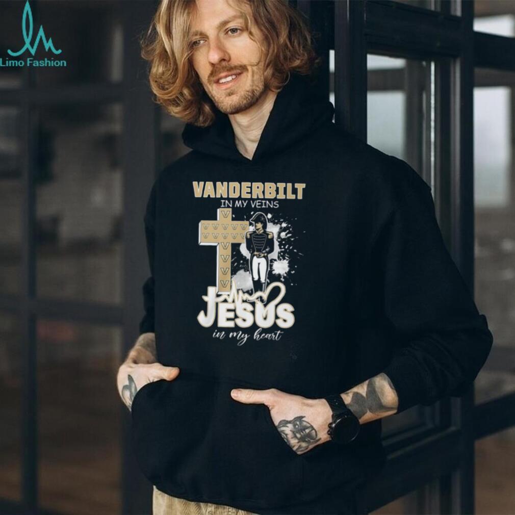 Vanderbilt Commodores Fan T Shirt Vanderbilt In My Veins Jesus In My Heart