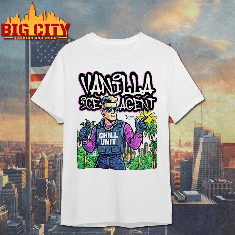 Vanilla Ice Agent Chill Unit Meme Pop Culture Parody Shirt