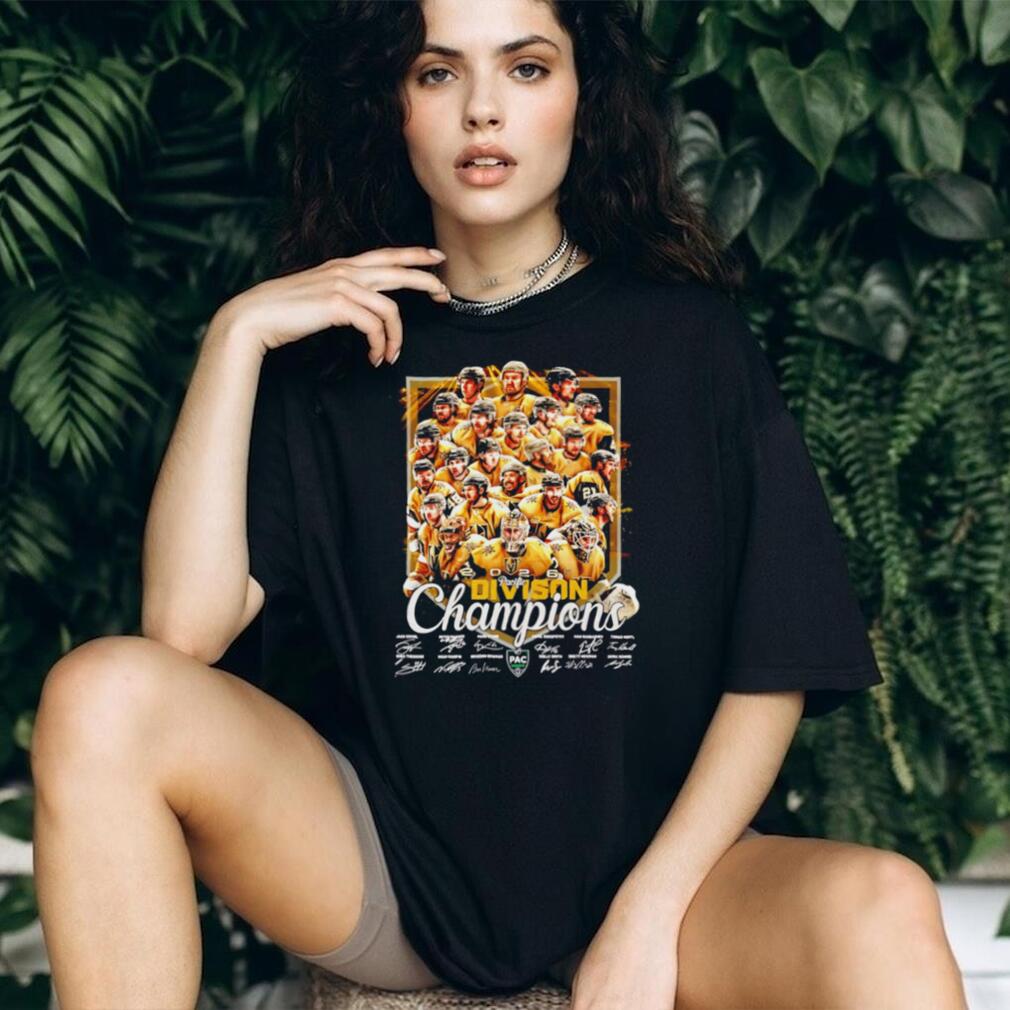 Vegas Golden Knights 2026 Pacific Division Champions Roster T Shirt