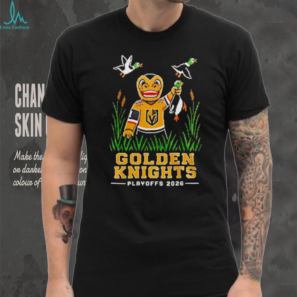 Vegas Golden Knights 2026 Playoffs Retro Duck Hunt Graphic T Shirt