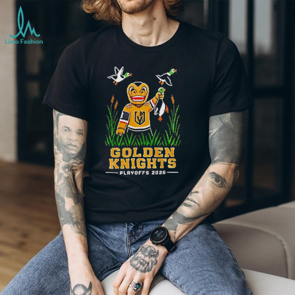 Vegas Golden Knights 2026 Playoffs Retro Duck Hunt Graphic T Shirt