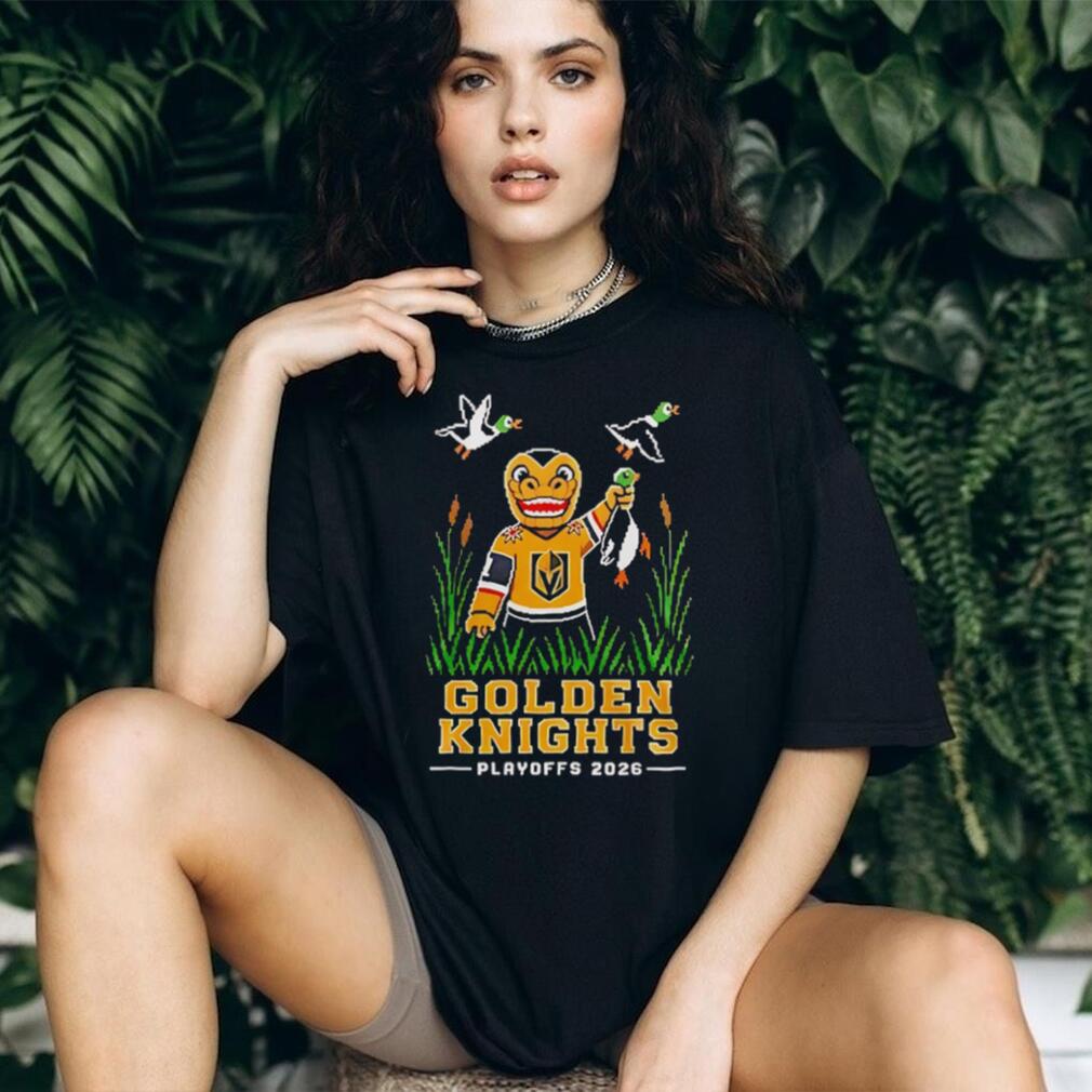 Vegas Golden Knights 2026 Playoffs Retro Duck Hunt Graphic T Shirt
