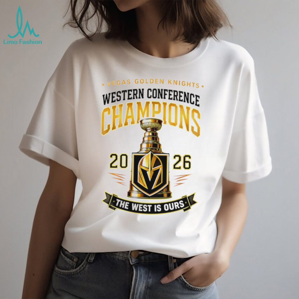 Vegas Golden Knights 2026 Western Conference Champions Trophy Logo T Shirt