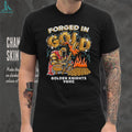 Vegas Golden Knights Forged In Gold Mascot Graphic Sports T Shirt