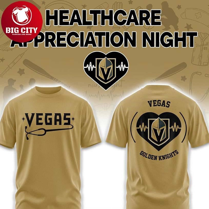 Vegas Golden Knights Healthcare Appreciation x NHL 2026 Night Two Sided Shirt