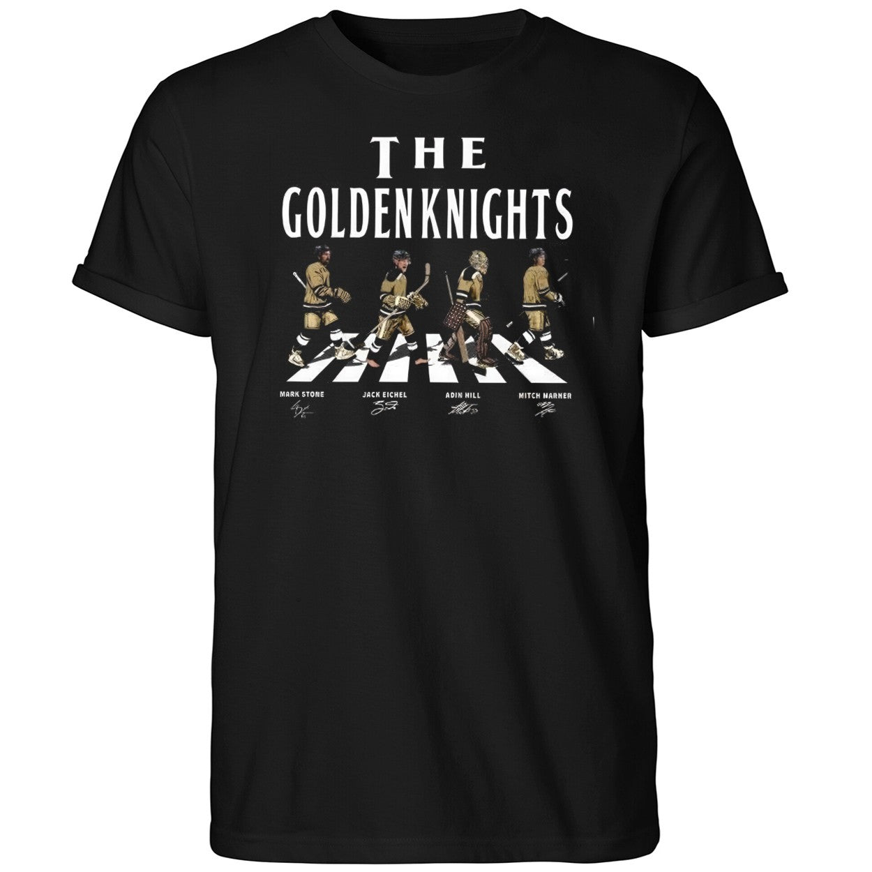 Vegas Golden Walking Road Signatures Shirt