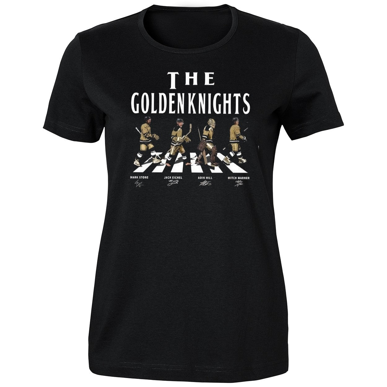 Vegas Golden Walking Road Signatures Shirt