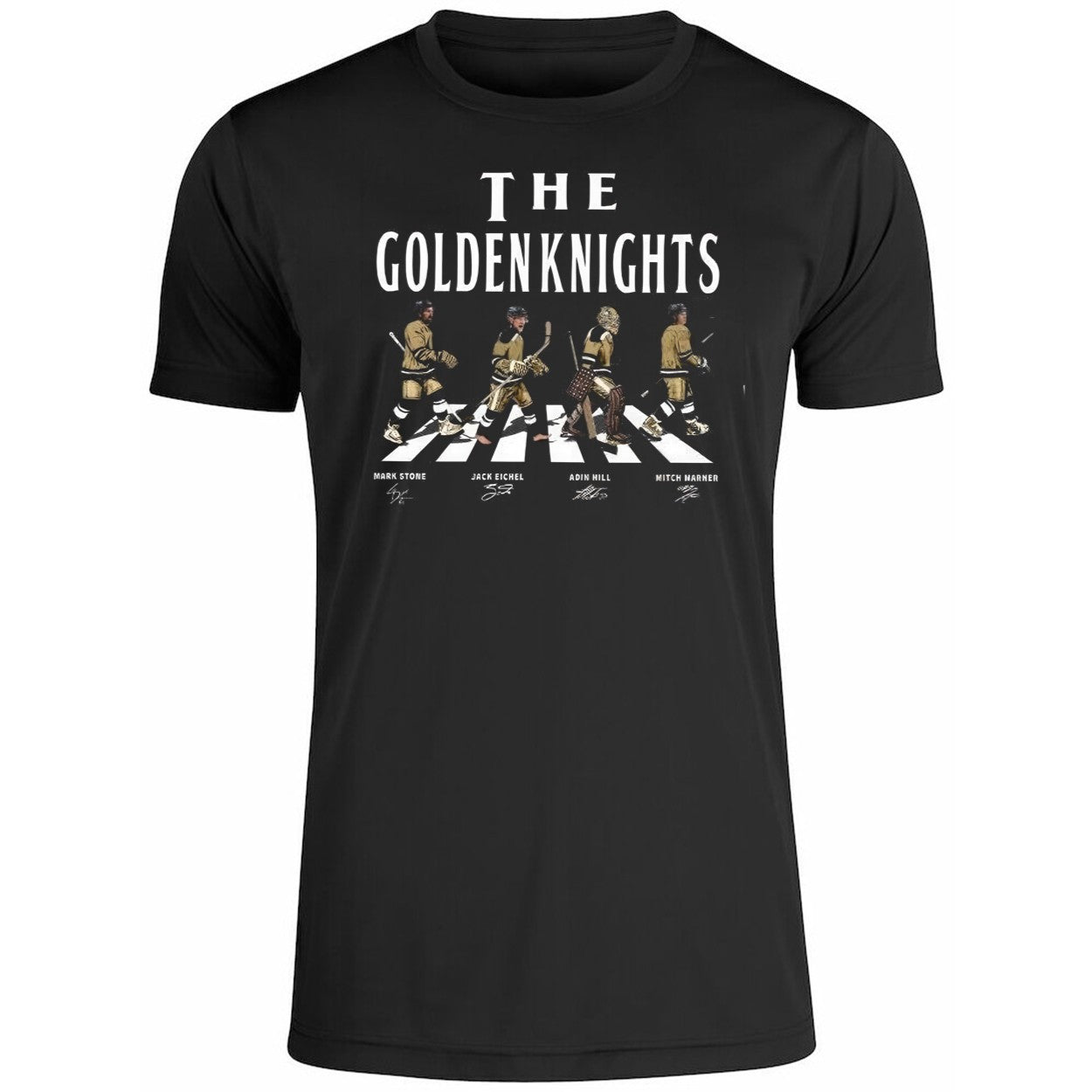 Vegas Golden Walking Road Signatures Shirt