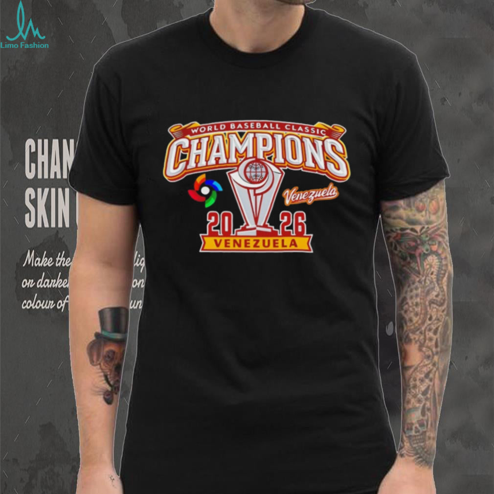 Venezuela 2026 World Baseball Classic Champions Gold Trophy T Shirt