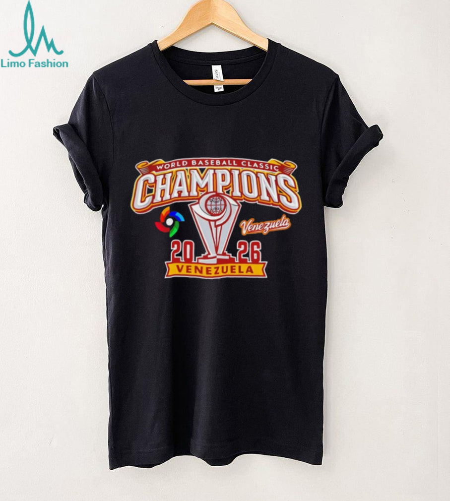 Venezuela 2026 World Baseball Classic Champions Gold Trophy T Shirt