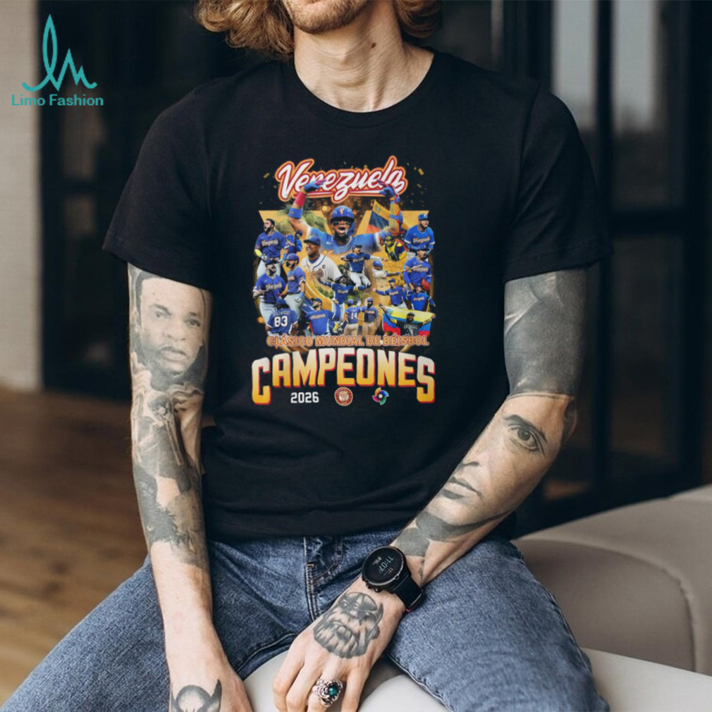Venezuela Baseball Campeones 2026 World Baseball Classic Champions T Shirt