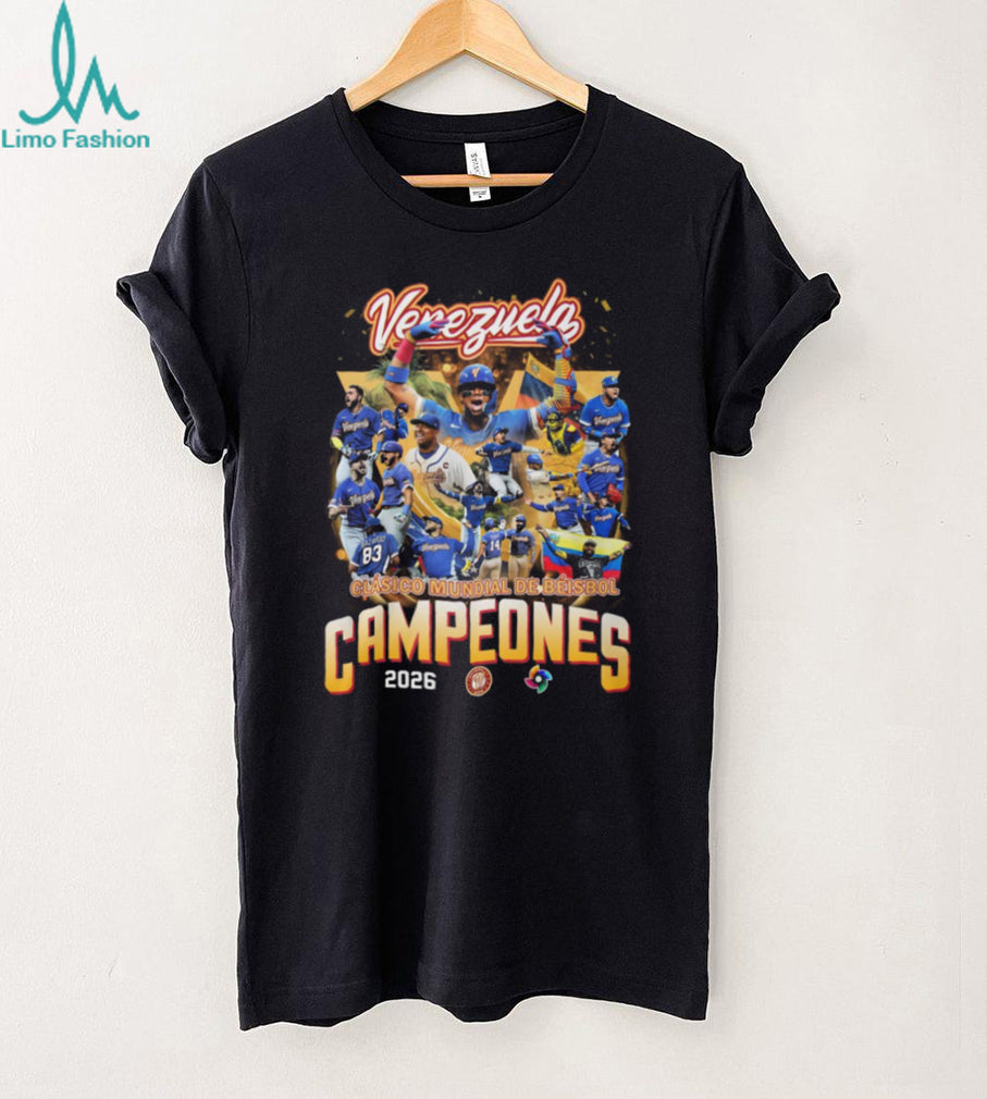 Venezuela Baseball Campeones 2026 World Baseball Classic Champions T Shirt