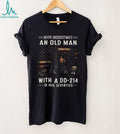 Veteran DD 214 Old Man Seventies US Flag Military Shirt