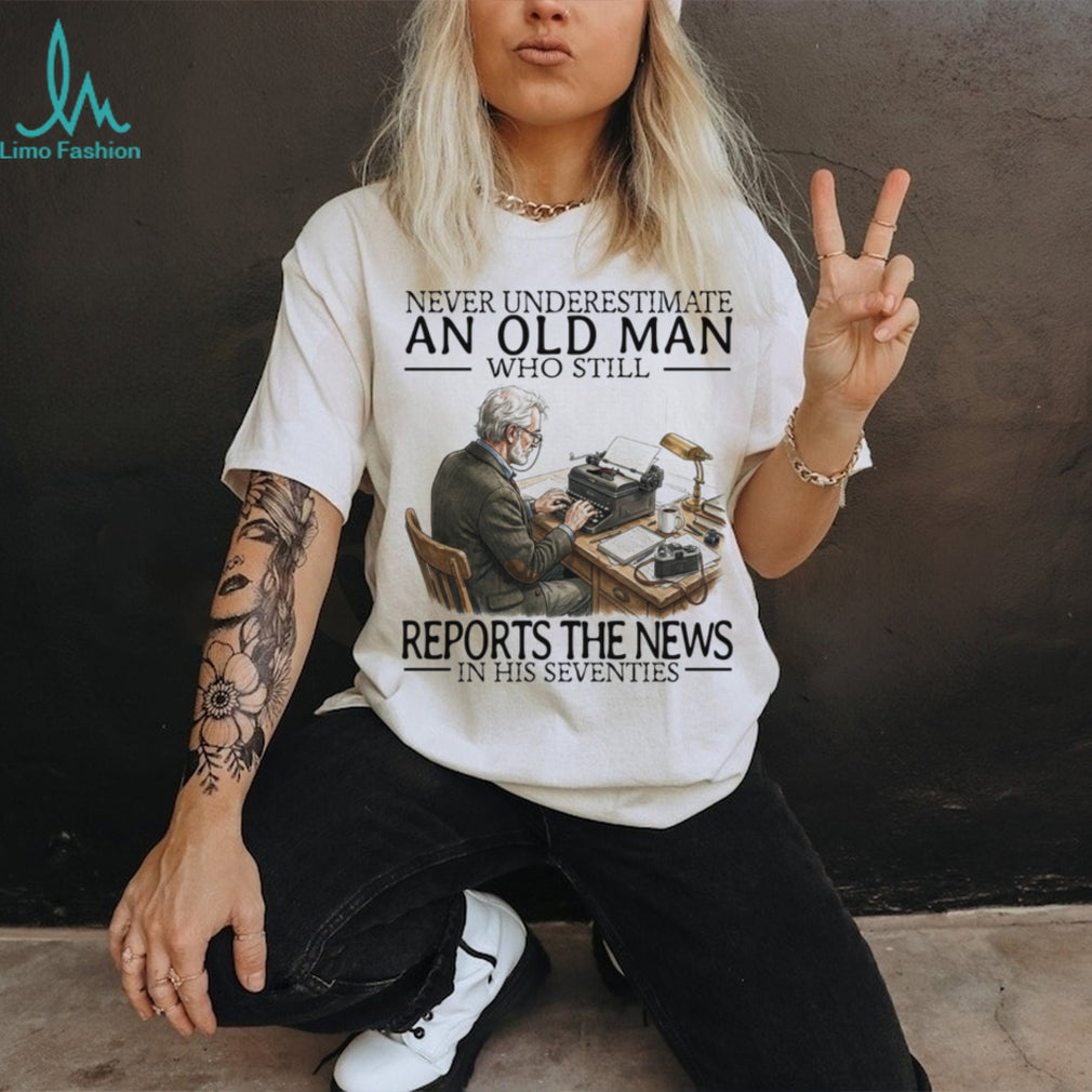 Veteran Journalist News Reporter Vintage Writer Retirement Shirt