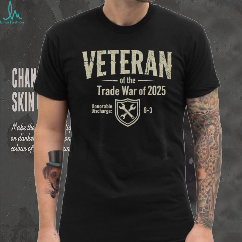 Veteran of the Trade War of 2025 Distressed Military Style Shirt
