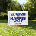 Veterans For Harris Walz 2024 Yard Sign