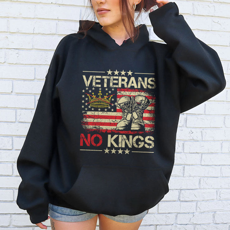 Veterans No Kings Military Protest T Shirt