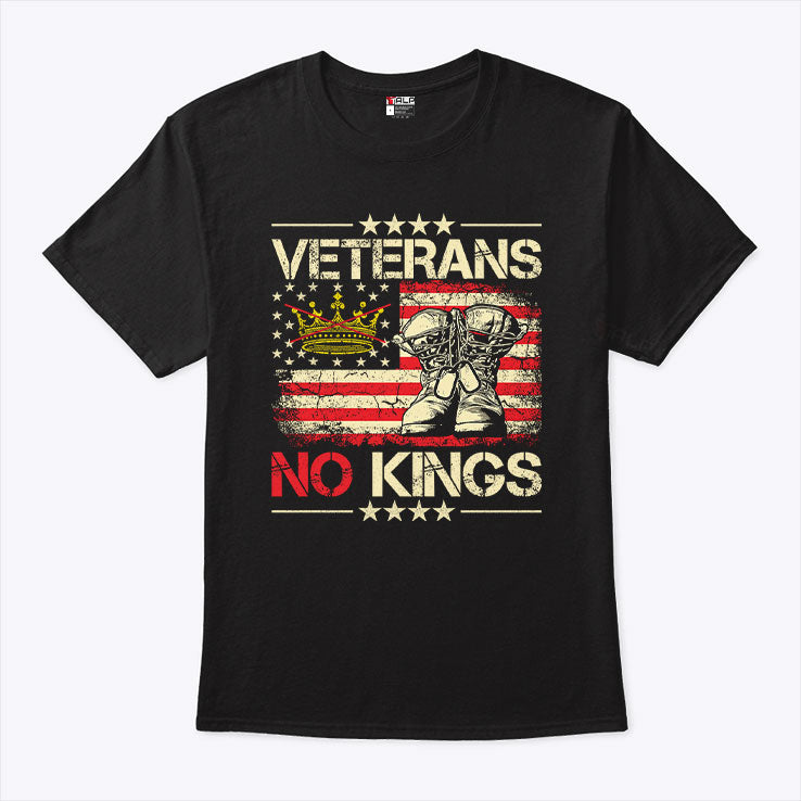 Veterans No Kings Military Protest T Shirt