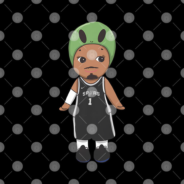 Victor Wembanyama Alien Spurs Chibi T Shirt