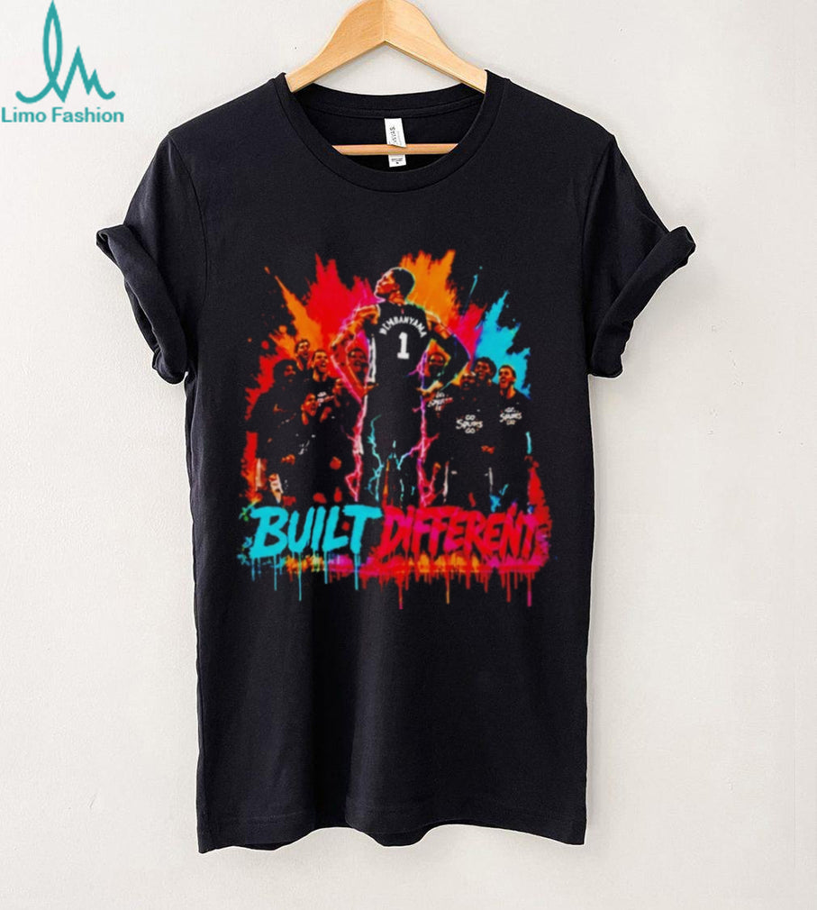 Victor Wembanyama San Antonio Built Different Splatter T Shirt