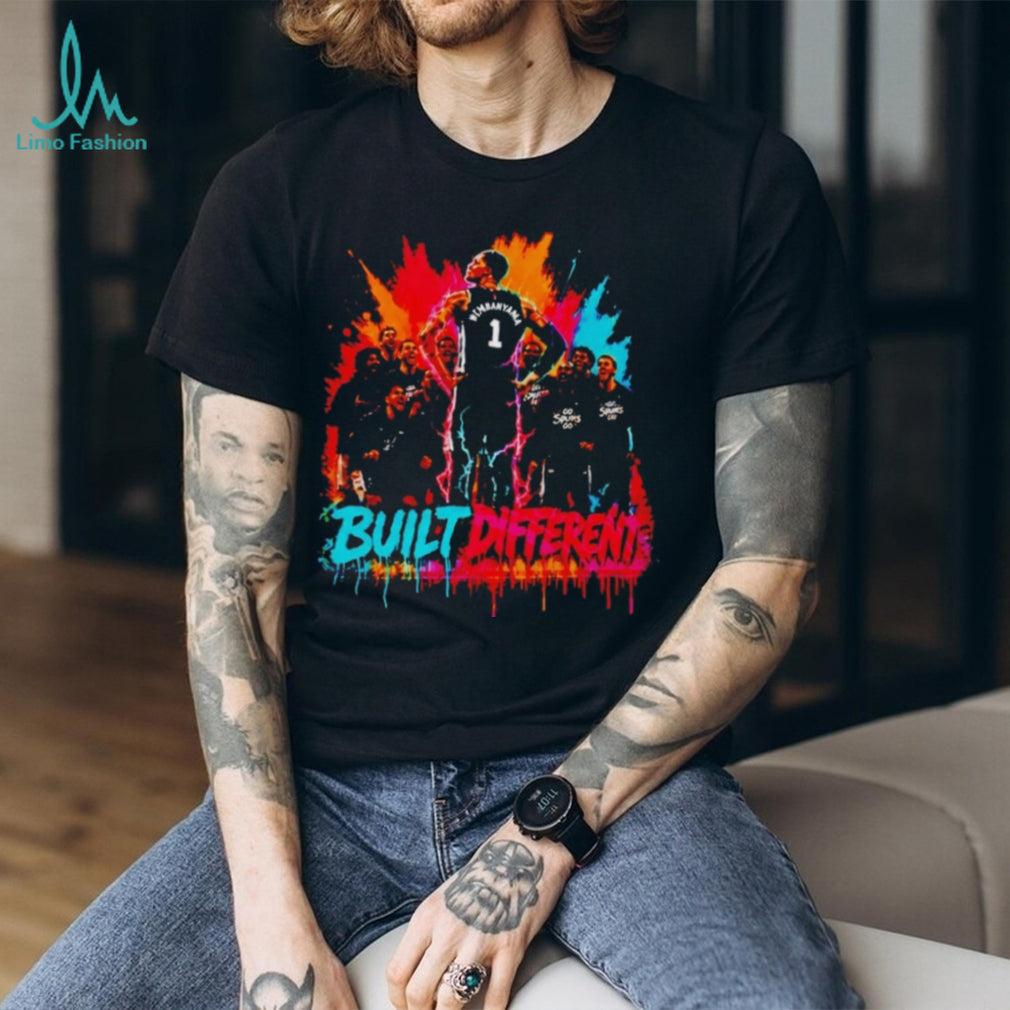 Victor Wembanyama San Antonio Built Different Splatter T Shirt