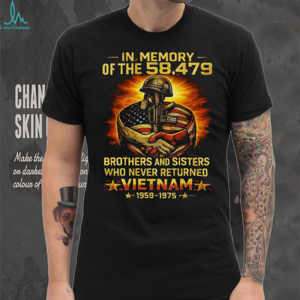 Vietnam Veteran Memorial Honor Tribute Fallen Soldiers T Shirt