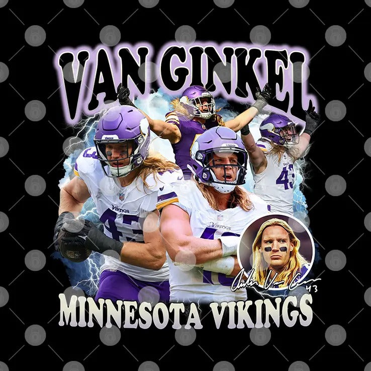 Vikings Brian Flores Van Ginkel Shirt