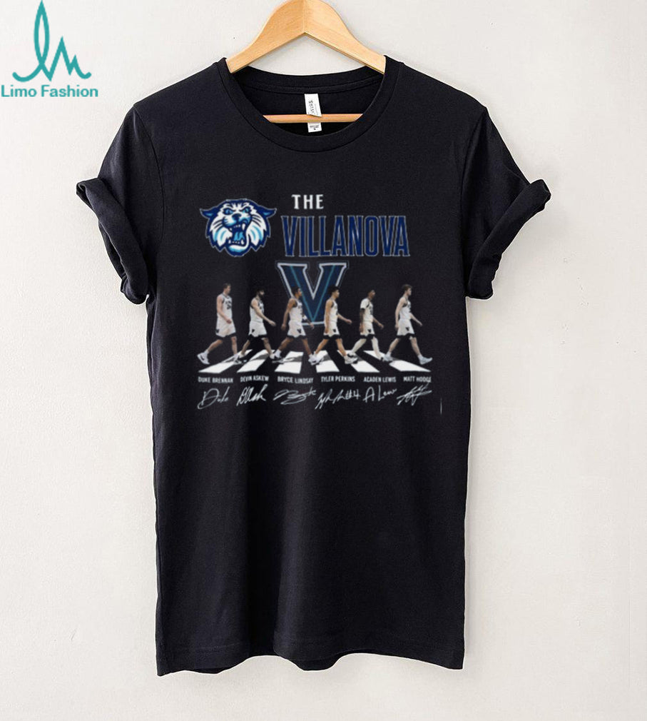 Villanova Wildcats Basketball Abbey Road Team Signatures T Shirt