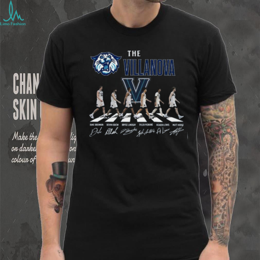 Villanova Wildcats Basketball Abbey Road Team Signatures T Shirt