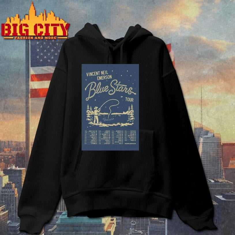 Vincent Neil Emerson 2026 Blue Stars Tour Poster Shirt