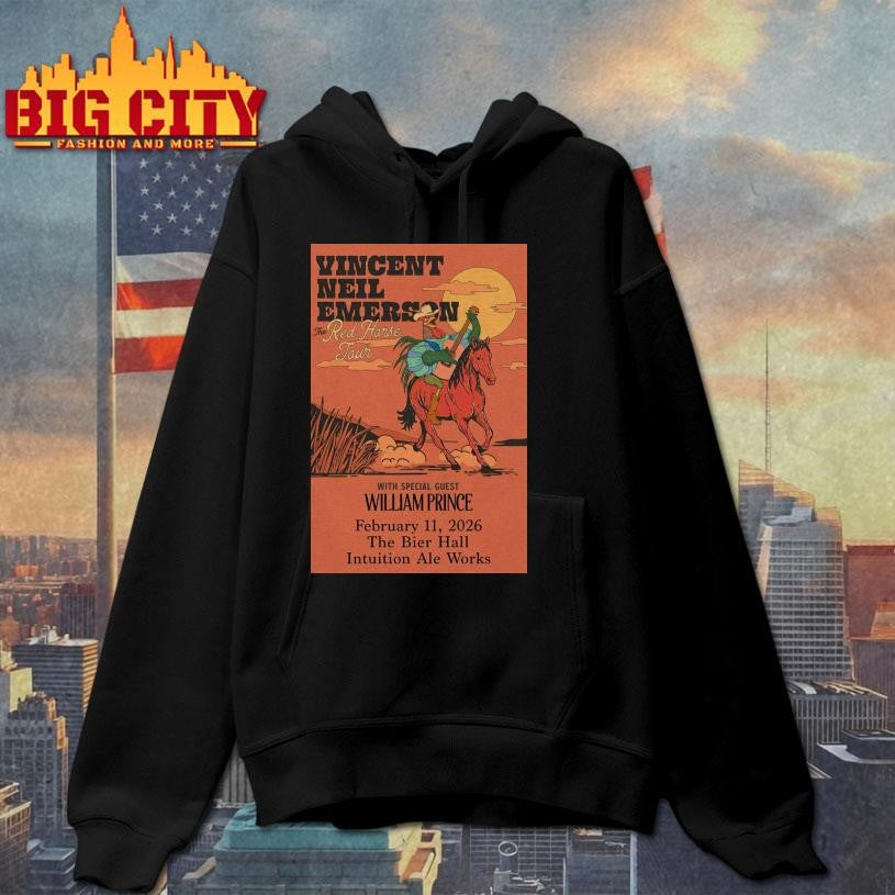 Vincent Neil Emersonwith William Prince at Bier Hall Feb 11, 2026 Poster Shirt