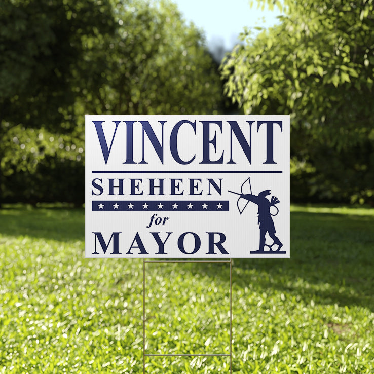Vincent Sheheen For Mayor Yard Sign