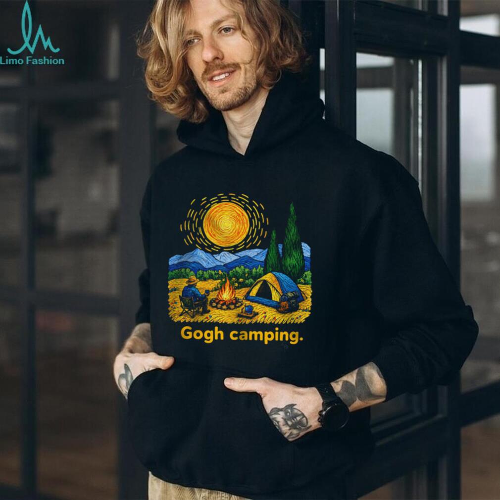 Vincent Van Gogh Camping Tent Bonfire Outdoor Art Shirt