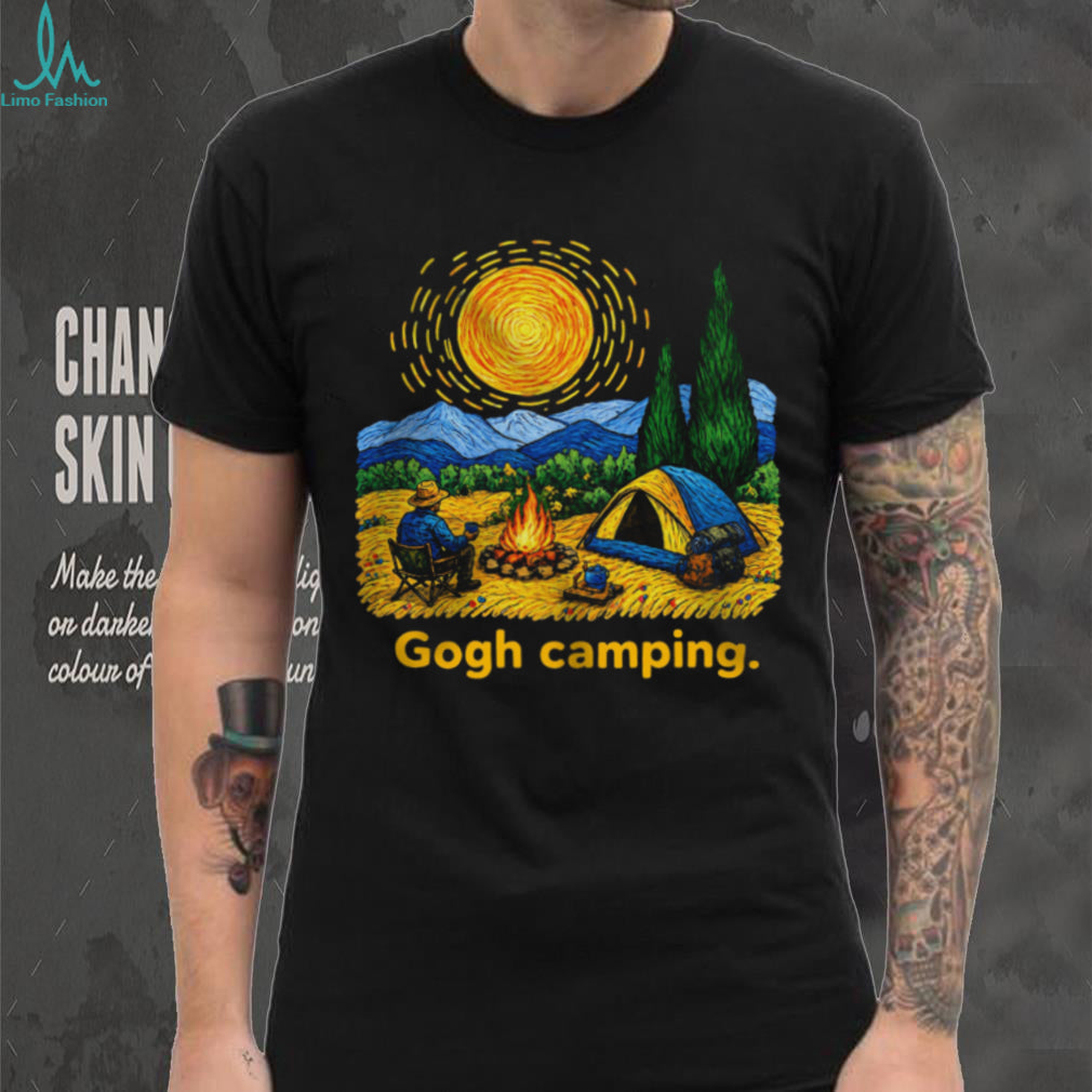 Vincent Van Gogh Camping Tent Bonfire Outdoor Art Shirt
