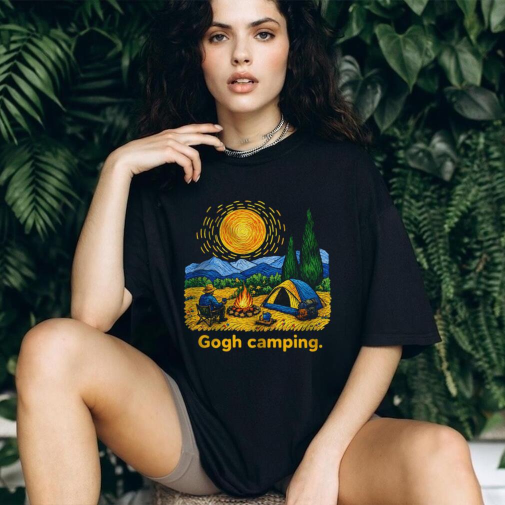 Vincent Van Gogh Camping Tent Bonfire Outdoor Art Shirt
