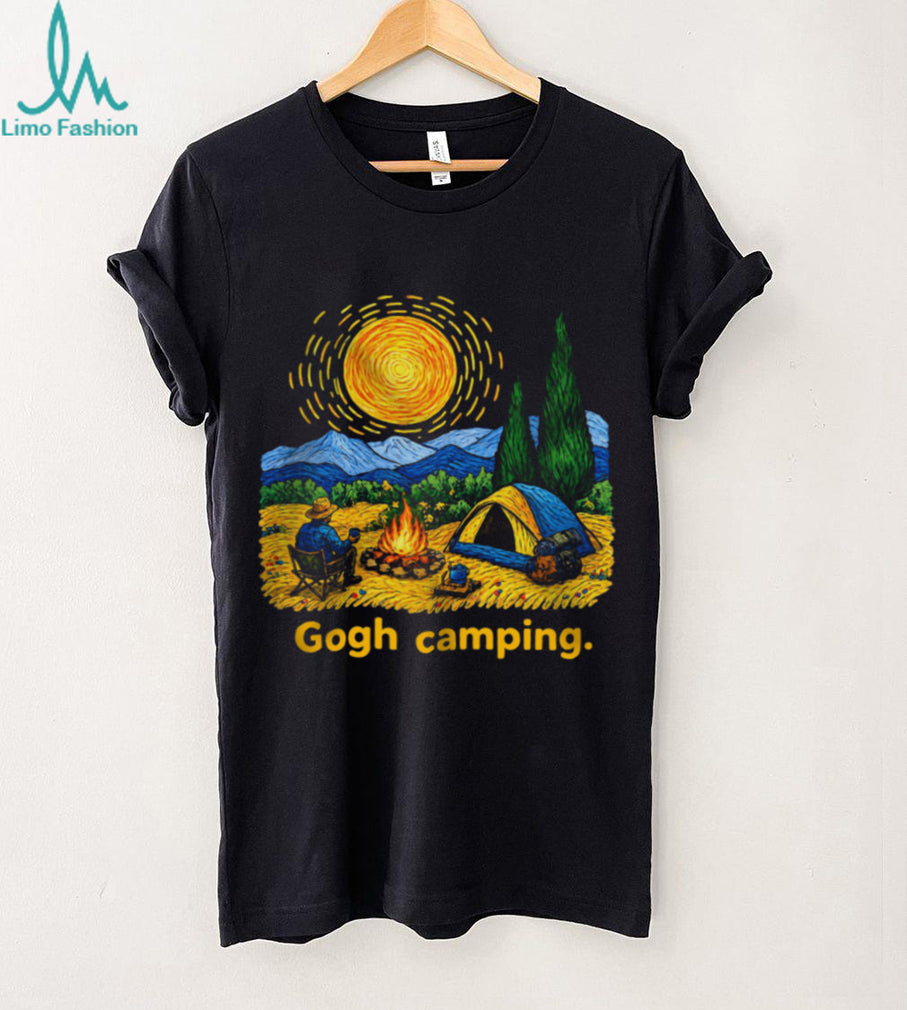 Vincent Van Gogh Camping Tent Bonfire Outdoor Art Shirt