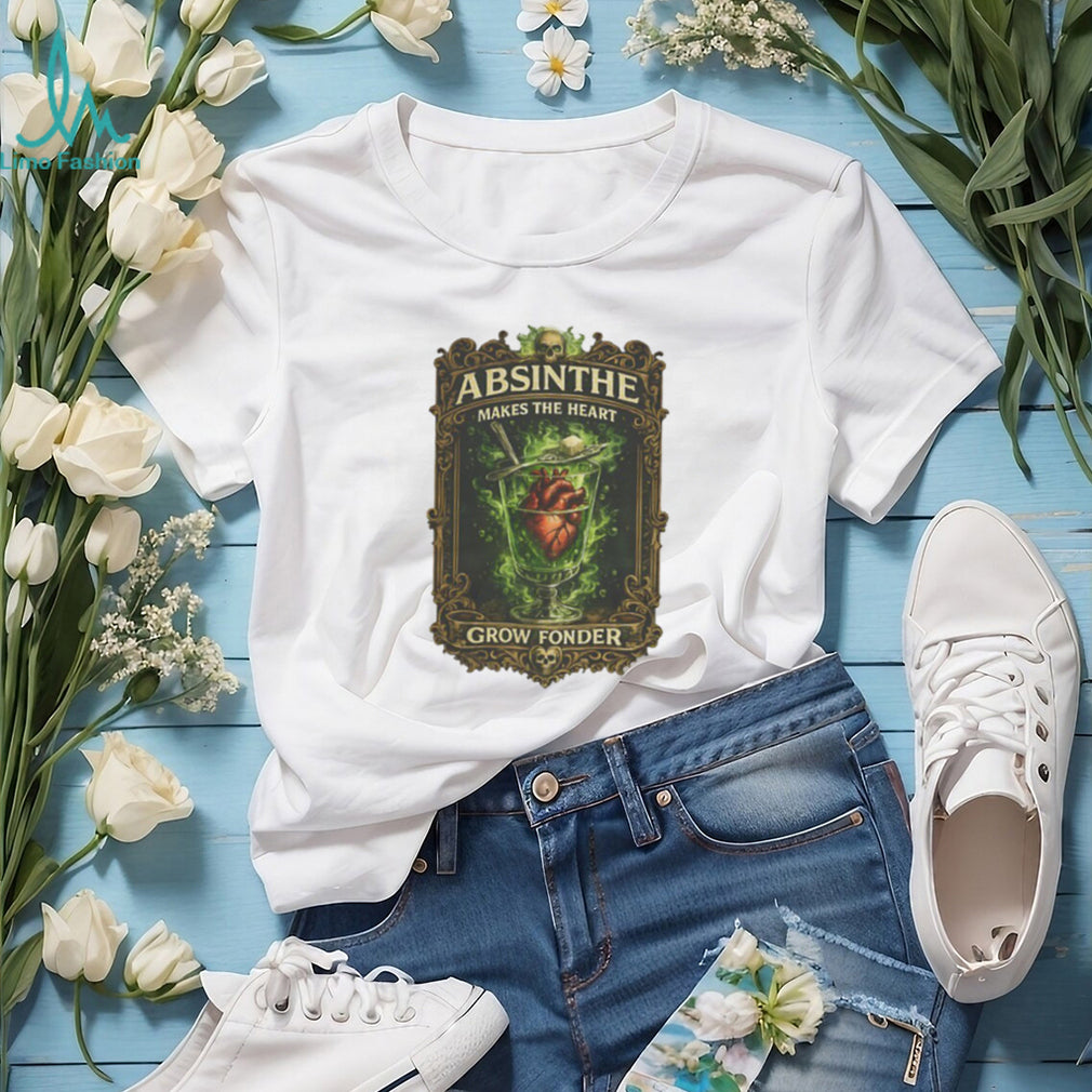 Vintage Absinthe “Makes The Heart Grow Fonder” Gothic Graphic T Shirt
