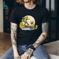 Vintage Cartoon Characters Crossing Log River Adventure T Shirt