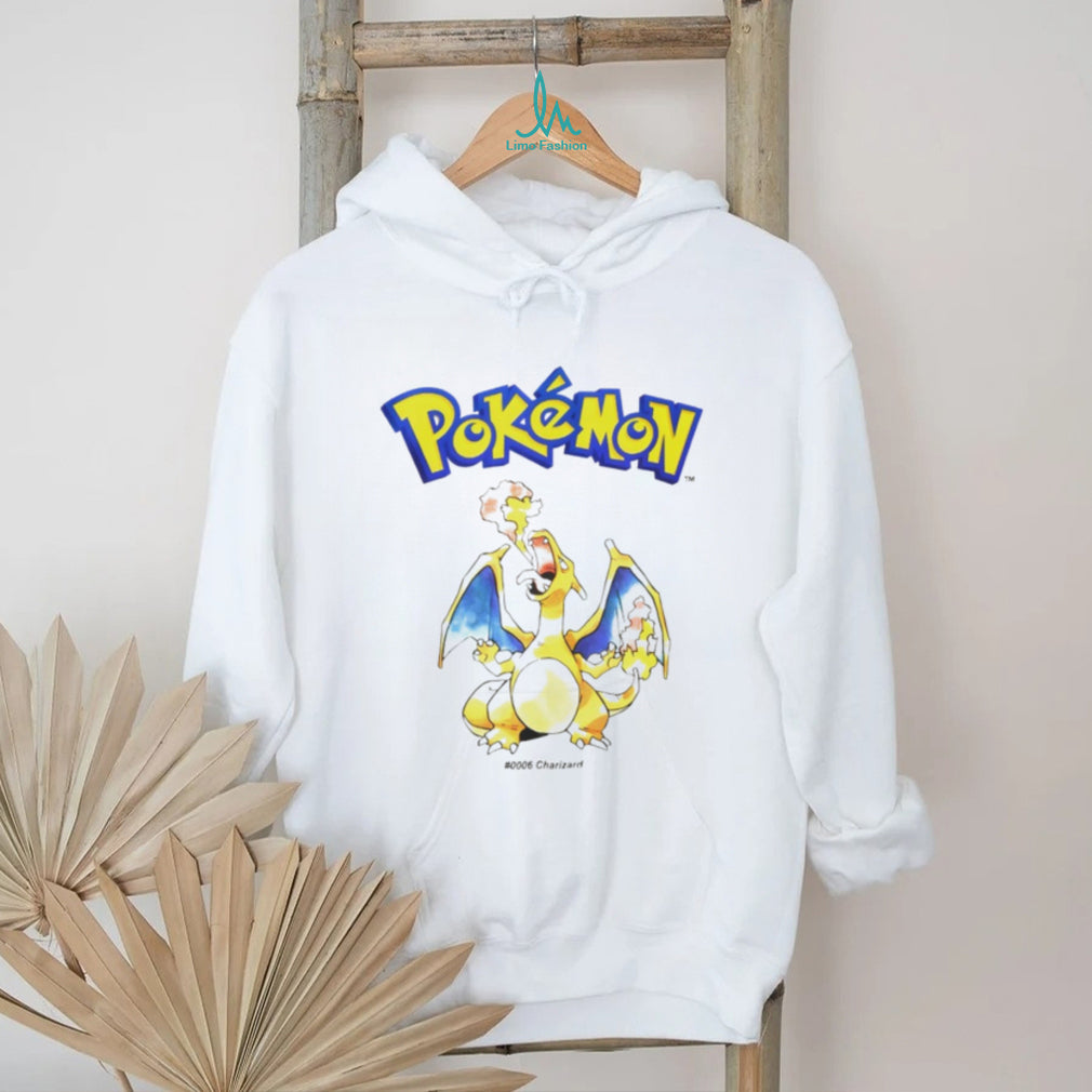 Vintage Charizard #006 Fire Breathing Dragon Anime Graphic T Shirt
