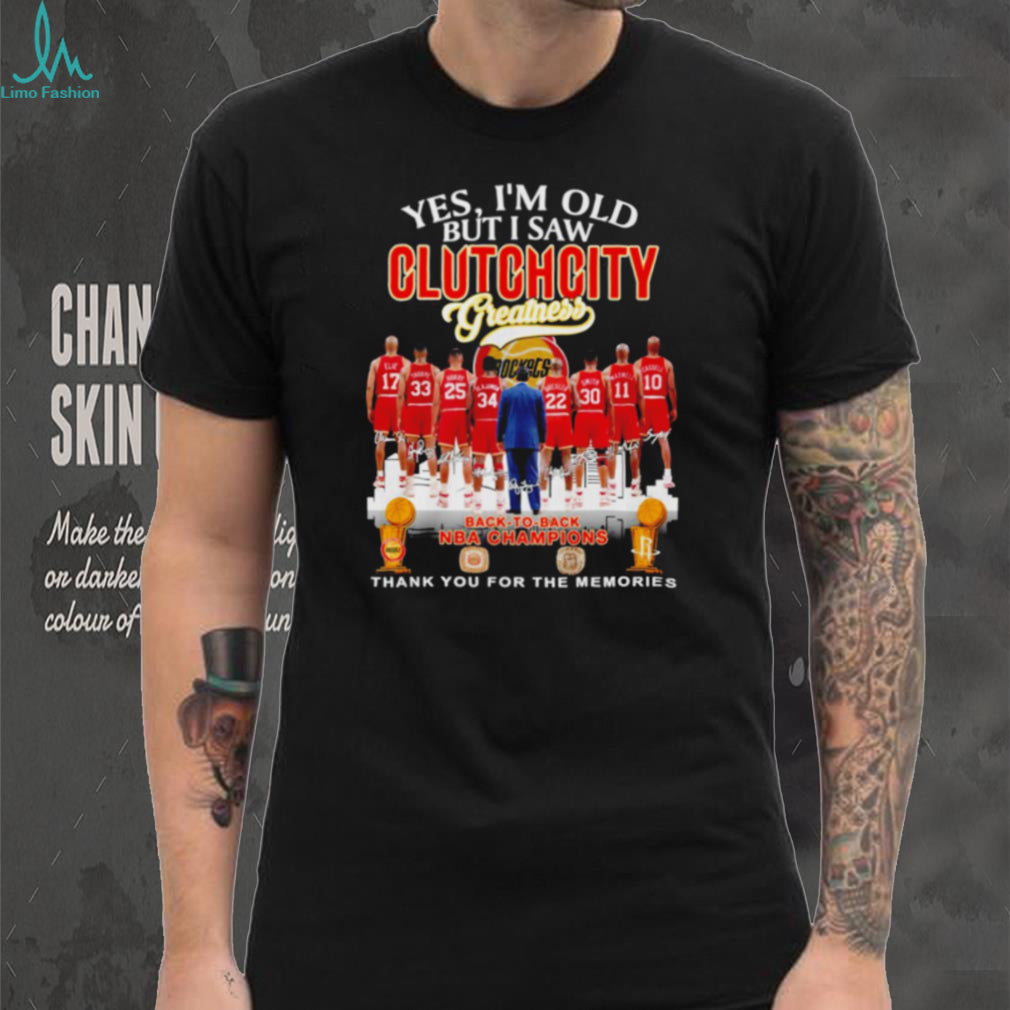 Vintage Clutch City Greatness Houston Rockets Back To Back Champions T Shirt