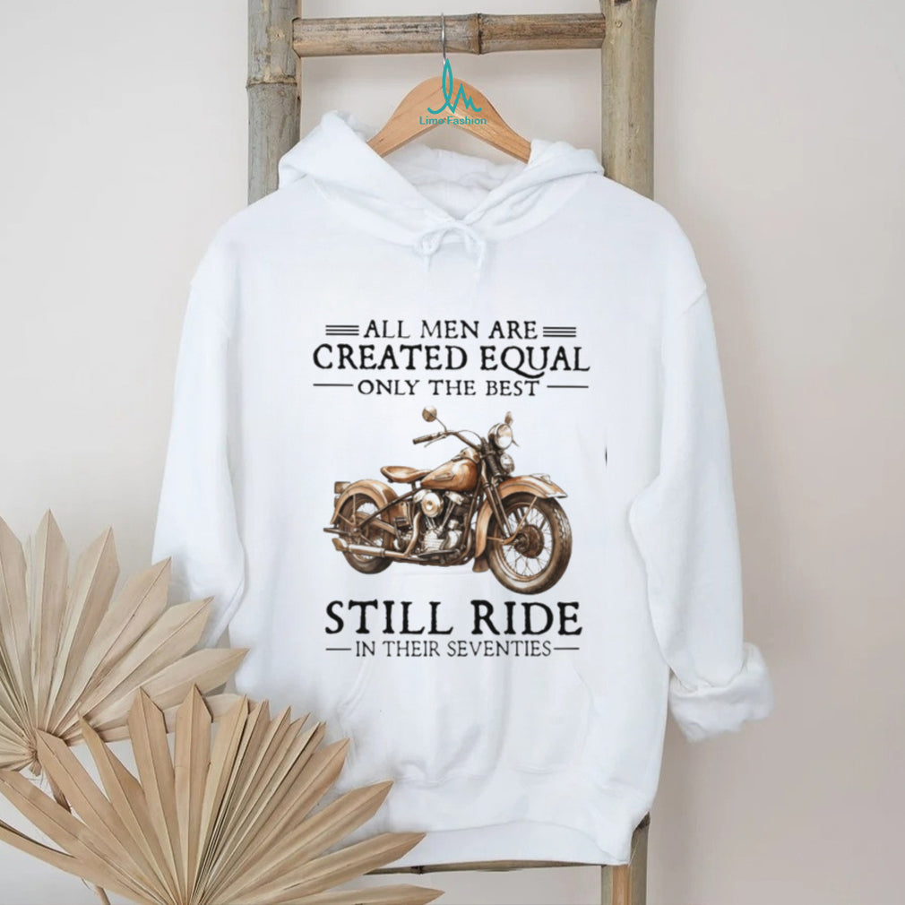 Vintage Motorcycle Rider All Men Created Equal Seventies Shirt